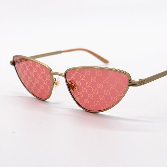 NEW GUCCI GG1879S 004 GOLD RED WOMEN SUNGLASSES GUCCI